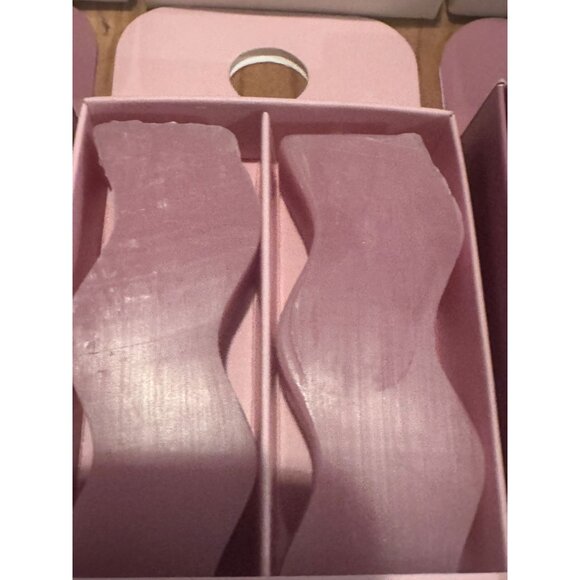 8 Sets of 2 Modern Wavy & Diamond Taper Candles – Olive, Mauve, Plum Tones - 16 - Picture 5 of 6